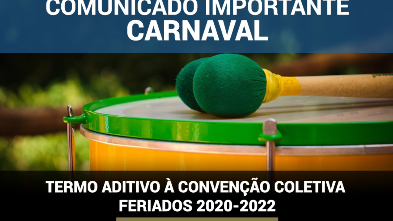 TERMO ADITIVO À CONVENÇÃO COLETIVO FERIADOS 2020-2022